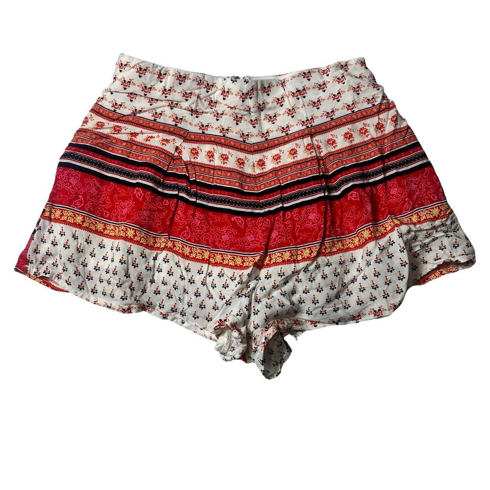 L’atiste by Amy Women’s Boho Tribal Print High Waist Lined Dolphin Shorts S